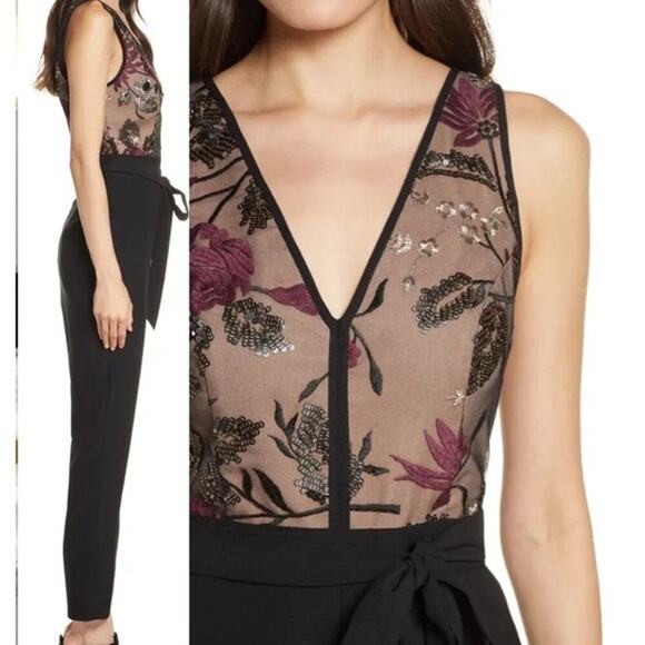 Floral Embroidered Jumpsuit HARLYN size medium - Picture 9 of 10